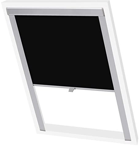 ShGaxin Verdunkelungsrollo, Schwarz, S08/608, Rollos, Vorhänge und Rollos für Küche, Fensterrollos