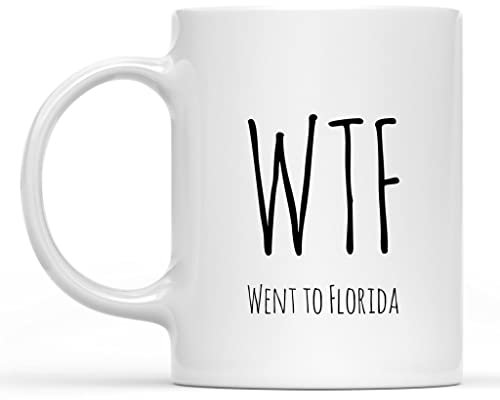 WTF Lustige Keramik-Kaffeetasse, 325 ml, weiße Tassen