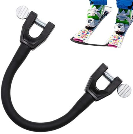 Connettore per punta da sci, connettore per punta da sci per bambini connettore per sci junior connettore da sci - Aiuto per allenamento da sci portatile in acciaio inossidabile, facile strumento di