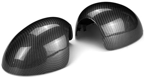 Tür Spiegelkappen Für Mini Für Cooper R55 R56 R57 R58 R59 R61 Auto Ersatz Rück Seite Spiegel Abdeckung Flügel Kappe Außen Rückspiegelkappe(Carbon)