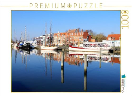 CALVENDO Puzzle Greifswald - Museumshafen am Ryck | 1000 Teile Lege-Größe 64 x 48 cm Foto-Puzzle für glückliche Stunden