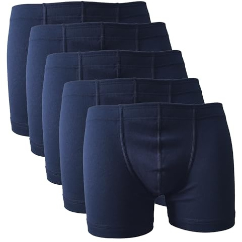 HERMKO 3901 5er Pack Herren Pant aus 100% Bio-Baumwolle mit elastischem Börtchen