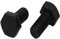 Lot de 5 vis à tête hexagonale externe à filetage M8 x 16 mm, grade 12.9, pas à gauche, noires