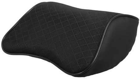 ROMISBABA Kopfstützkissen fürs Auto mit Nackenstütze Polyester und Baumwolle Ergonomisch für Lange Fahrten Nackenermüdung Schlichtes und Dezentes Design