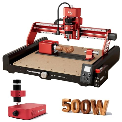 ATOMSTACK Verbesserte CNC-Fräsmaschine C4 Pro mit 500W Motor verfügt über vier rotierende Walzen, integriert CNC-Fräs- und Gravurfunktionen und hat einen Arbeitsbereich von 420 × 420 mm