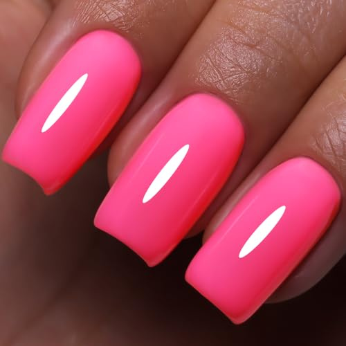 Imtiti 10ml Fuchsia Gel Nail Polish Long Lasting Soak Off UV Led Summer Gel Polish Salon DIY at Home Gift for Women 1Pcs