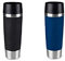 Emsa Standard-Design Travel Mugs, schwarz/blau, 2 x 500ml