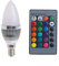ZIRAN E14 3W RGB LED 15 Couleurs changeantes Lampe d'ampoule de Bougie w, télécommande AC85-265V