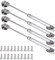 Gasfeder Hydraulic Gasdruckfeder Möbeltür Kolben Weiche Öffnung Scharniere Strut Lift Schrank Tür Wurden Dämpfer Hinge Automatische Deckelstrebe Unterstützung Küchenschrank 4 Stück (150N)