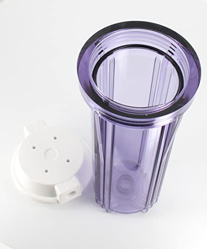 Bellerofonte Contenitore Tazza portafiltro acqua 10 trasparente/viola attacchi 1/4