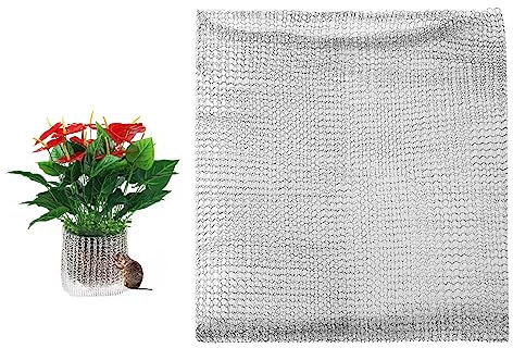 Wurzelschutz aus Edelstahl, Wurzelschutzkörbe für Wühlmaus, Drahtgitter Wühlmausgitter Metallnetzbeutel Blumen Nagetiersichere Drahtkörbe für Pflanzen, Beeren, Gemüse, Wurzelschutz (1PC 35 * 35cm)