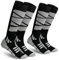 IRAMY Skisocken Herren Damen Warme Merino Wolle Socken Dick Wintersocken Thermosocken Hochleistungs Kniestrümpfe für Outdoor-Sportarten,Ski,Jagd,2 Paar
