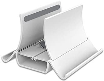 XCC Laptop Stand Notebook Vertical Stand Desktop Computer Gravity Storage Vertical Vertical Placement Rack Universal Rack (Color : White)
