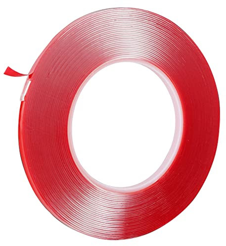 ANDSHUAI Cinta doble cara transparente,Cinta doble cara para pegar,Cinta adesiva doble cara,Cinta pegar doble cara acrílico,Cinta adhesiva fuerte,Cinta de montaje,para tira LED,DIY,1 rollo 10m(3mm)