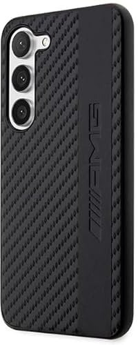 Hülle AMG AMHCS23SBLSCA S23 S911 schwarz hardcase Carbon Stripe&Embossed
