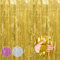 3 Pack 3.2ft*8.2ft Foil Fringe Curtain Gold Birthday Decorations, Shimmer Wall Backdrop Door Streamers for Party, Wedding, Golden
