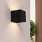 Ledvion - Lampada da Parete USB Nero Ricaricabile con Sensore di Movimento, 3000K, 120 Lumen, IP44, Nera, Batteria da 4400mAh, Installazione Senza Fili