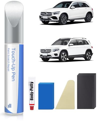 149/9149 Polarweiß Ausbesserungsfarbe Kit für Mercede-Benz – Exakte Übereinstimmung – Ausbesserung von Kratzern und Abplatzungen