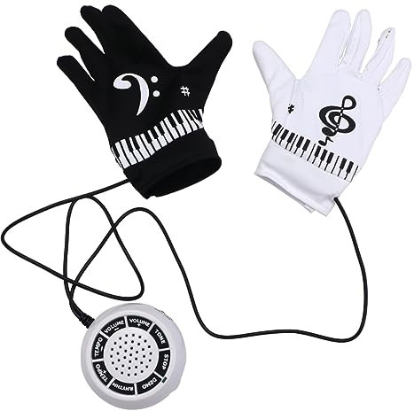 JOINPAYA 1 Paar E-Piano-Handschuhe Lustige Handschuhe Musikhandschuhe Für Konzert Klavierhandschuhe