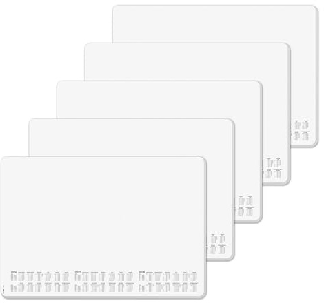 SIGEL Papier-Schreibtischunterlage DIN A2 Kalender 2026-2028 dotted 5er Set | H6301/5, 30 Blatt je Block mit abgerundeten Ecken aus nachhaltigem Papier