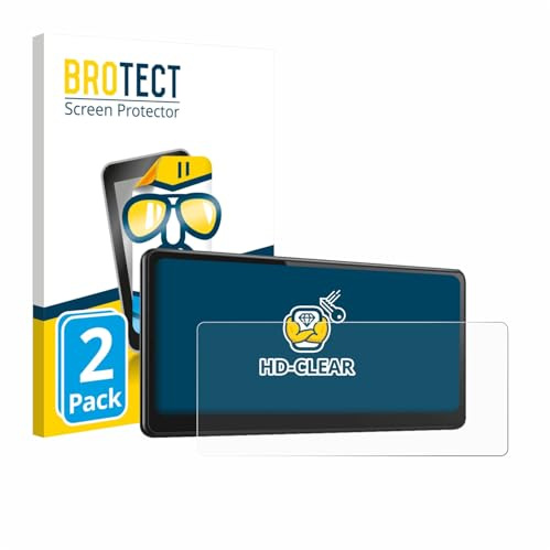 BROTECT Schutzfolie für CarpodGo T3 Pro 8.9 | 2 Stück Transparenter Displayschutz Made in Germany Klare Displayschutz-Folie Clear Einfache Montage Case-Friendly