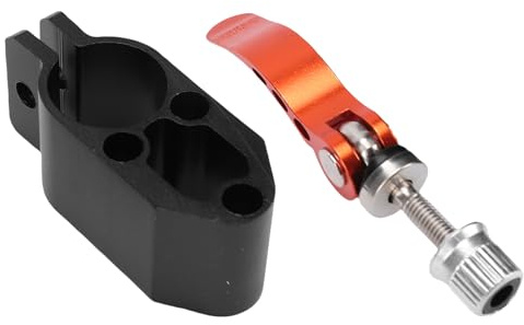 Ycauty Electric Scooter Foldable Clamp Lightweight Aluminum Alloy Rugged Lock Replacement for M5pro Orange