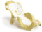OKBABY Buddy - Hamaca de baño ergonómica con asiento de goma antideslizante para el baño del bebé - para bebés de 0 a 8 meses (8 kg) - Amarillo