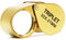 QiCheng&LYS Juwelier Eye Lupe 30 x 21 mm Glas Objektiv Lupe Lupe-für Home Work Shop Klassenzimmer Schmuck Münzen Briefmarken Armbanduhr erkennen Identifizieren von (Gold)