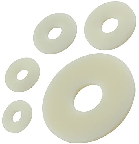 Große Unterlegscheiben M5 Polyamid PA (10 Stück) DIN 9021 U-Scheiben Beilagscheiben Kunststoffscheiben OPIOL QUALITY®