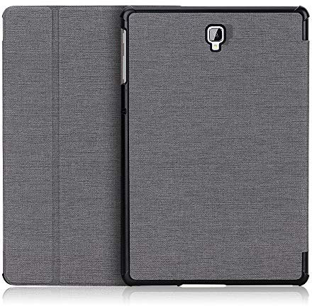 Foluu Samsung Galaxy Tab S4 10.5 inch Tablet Case with Pen Holder Slim Lightweight Trifold Stand Smart PU Case Cover Auto Sleep/Wake Magnetic Galaxy Tab S4 SM-T830 (Wi-Fi)/SM-T835 10.5 2018 Gray