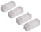 Dahle Whiteboard Löscher 95099 (Magnetischer Wischer für Trockenreinigung auf Vielen Oberflächen, inkl. Filzstreifen) (Grau, 4 - Pack)