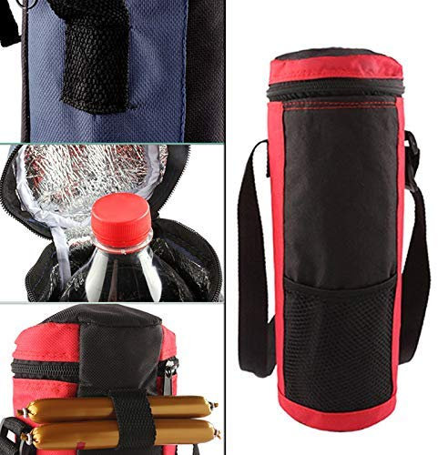 Cutito Isolato Bottiglia Borsa Termica, Acqua Refrigeratore per Bottiglie Sostegno Trasportatore Sporta Cover Custodia per Viaggio - Blu