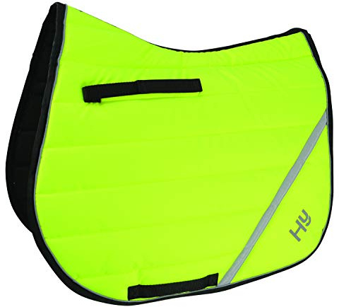 H&Y Hy Viz Reflective Comfort Saddle Pad Pony/Cob Yellow