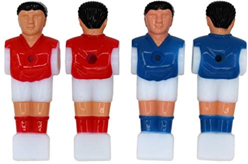 Tomaibaby 4 Stück Die Bürogeschenke Tischkicker Figuren 16mm Set Kickertischteile Kickerfiguren Blau Tischfussball Tischfußballbälle Fußballteile Mini-fußballspieler Klein Zubehör Mann