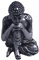 FYBlossom Deko Buddha Figur Sitzend Aus Harz, Feng Shui, Garten Dekofigur, Buddha Statue Dekoration, Retro Mini Buddha Meditation Friedensharmonie Statue Skulptur Für Haus, Wohnung & Garten (Style B)
