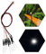 Evemodel 20 Stück SMD LED Bauform 0402 Leuchtdioden Beleuchtung Lampe Mikro Litz mit Kabel 20cm 12V (weiß)