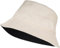styleBREAKER Unisex Wende Fischerhut aus Baumwolle, 2 in 1 Wendehut, Sonnenhut, Bucket Hat 04025034, Farbe:Beige-Schwarz
