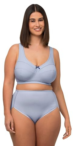 Ulla Popken, Damen, große Größen, Enlastungs-BH, Rippjersey, ohne Bügel, Cup C - E