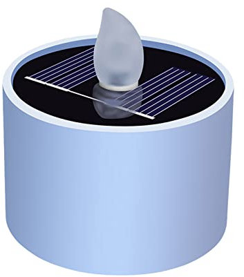LED Kerzen, 1 Stück Solar Für Außen, Solar Kerzen Outdoor wasserdichte LED Kerzen Flammenlose, Solarkerzenlicht Draußen Garten Partei Hochzeit Festival Dekoration, Warmweiß Licht
