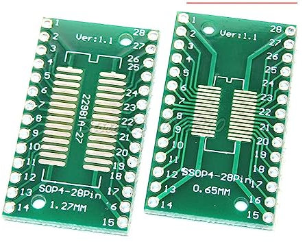 5PCS TSSOP28 SSOP28 SOP28 zu DIP28 Transfer Board DIP Pin Board Pitch Adapter TSSOP-28 SSOP-28 SOP-28 zu DIP-28
