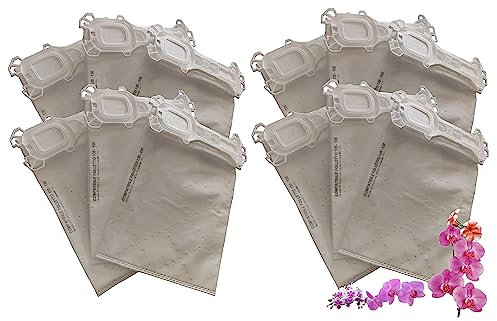 Filterline 12 sacchetti profumati Made in Italy per aspirapolvere compatibili con Vorwerk Folletto VK 135 136 135SC VK135 VK136 FP135 FP136 FP135