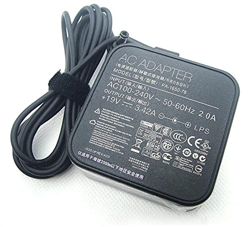 19V 3.42A 65W AC Adapter kompatibel für ASUS Ladegerät ADP-65GD B PA-1650-78 EXA0703YH ADP-65AW ADP-65BW VivoBook Laptop Netzteil
