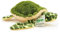 Zappi Co Peluche 100% recyclée, Tortue Marine (33cm de Large) Douce, câline, écologique Collection d'animaux pour Nouveau-né Premier Enfant