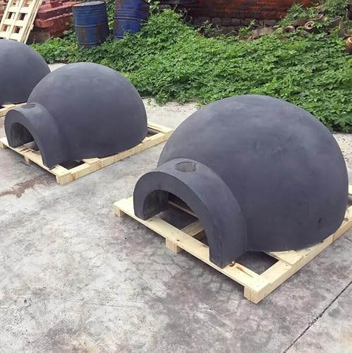 Pizzaofen aus natürlichem Lehm, Holzofen mit Boden, 700 mm