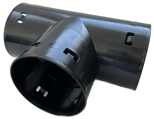 4INSTALATOR Drainage T Stück DN 80 Dränage Verbinder für Drainagerohr T-Stück Entwässerung