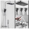 Thermostat-Duschmischer-Set, Thermostat-Duscharmaturen-Sets, Digitalanzeige, Regenduschsysteme mit Brause, Thermostat-Wasserhahn mit Ablage (1 1)