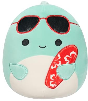 Squishmallows Original Peluche de 19 cm- Perry le Dauphin Sarcelle