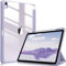 Fintie Hybrid Hülle für iPad Air 13 Zoll (M3) 2025, (M2) 2024 mit Stifthalter - Stoßfeste Schutzhülle Case mit transparenter Hartschale auf der Rückseite für iPad Air 13 Zoll Hülle, Pastellviolett