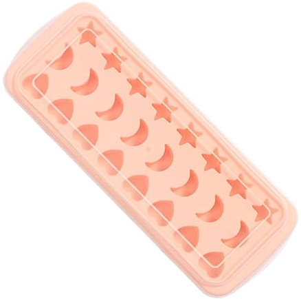 Zerodeko Star Moon Ice Cube Trays Silicone Lid Ice Cube Molds for Pudding Jelly Candy