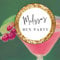 EDIBLE Personalised HEN PARTY Drink Toppers cocktail champagne flute drink toppers uncut (20 x 4.5cm champagne, rose gold)